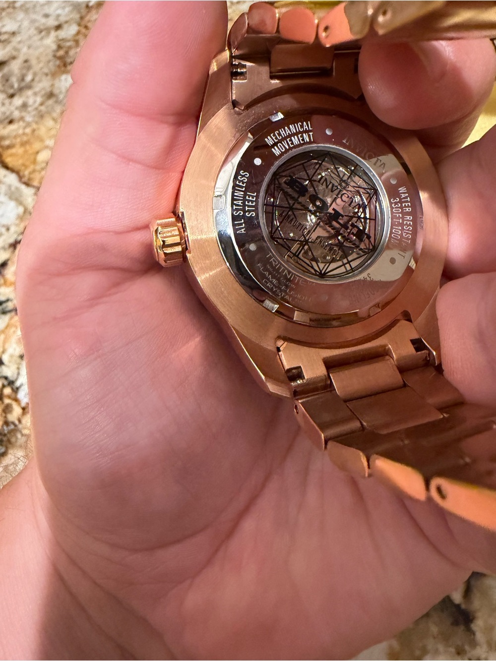 Invicta Men's Rose Gold Bolt automatic